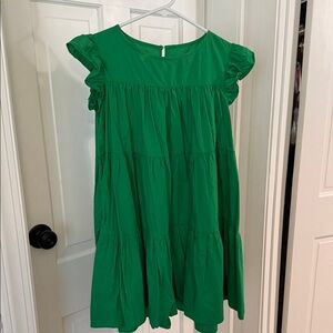 Green Ruffled Dress